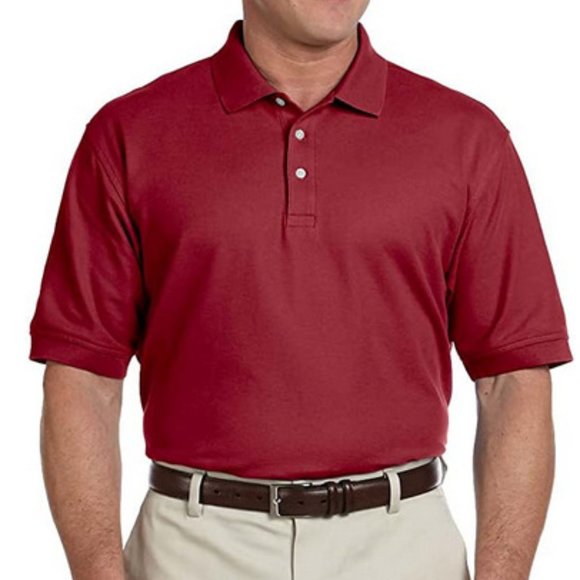 Devon & Jones Other - ***NEW*** Devon & Jones Men's Pima Piqué Short-Sleeve Polo Burgundy Size Small